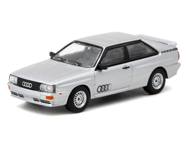 Audi Quattro Silver Metallic "Collab64" Series 1/64 Diecast Model Car by Schuco & Tarmac Works