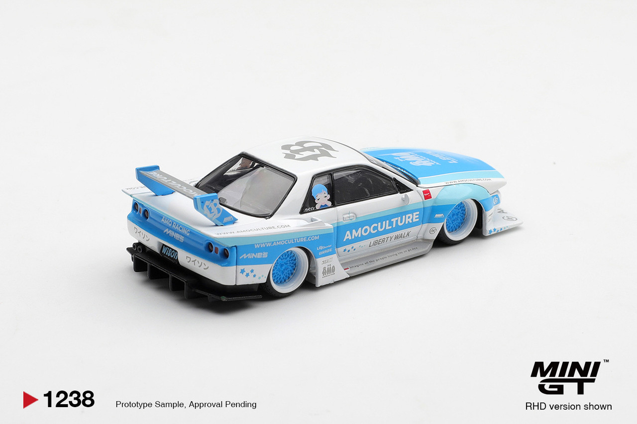 1/64 Mini GT Nissan Skyline GT-R (R32) LBWK Kaido Works AMOCULTURE