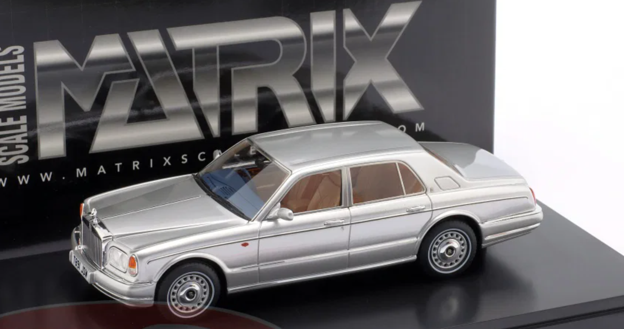 1/43 Matrix 1998-2002 Rolls-Royce Silver Seraph (Pearl Silver) Car Model