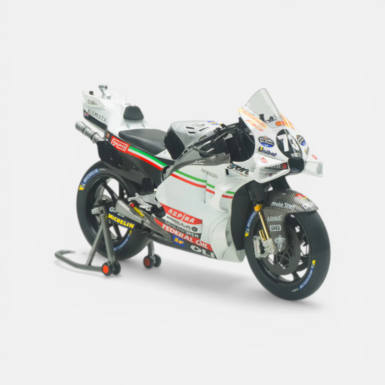 1/12 NZG Gresini Ducati Retro Livery GP23 AM73 Model