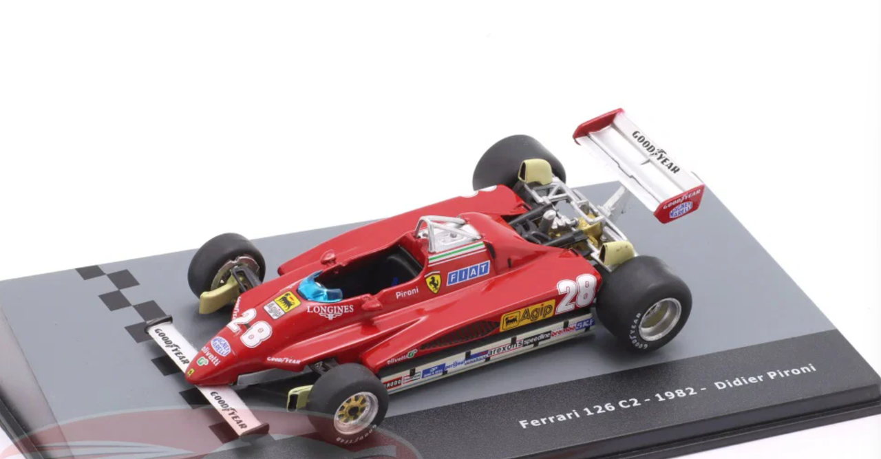 1/43 Altaya 1982 Formula 1 Didier Pironi Ferrari 126C2 #28 Car Model