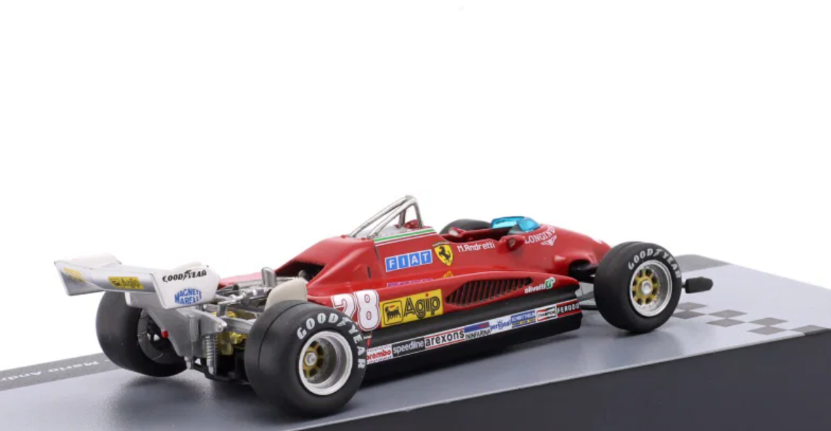 1/43 Altaya 1982 Formula 1 Mario Andretti Ferrari 126C2 #28 Car Model
