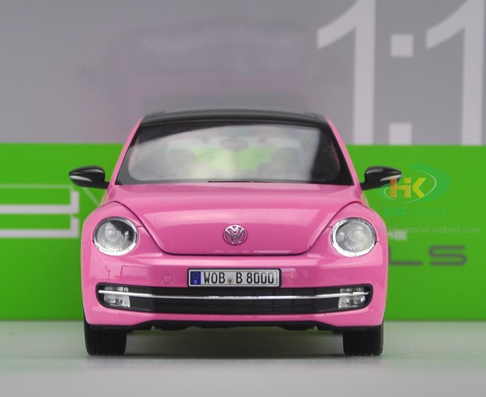 1/18 Volkswagen VW Beetle (Pink) Diecast Car Model - LIVECARMODEL.com