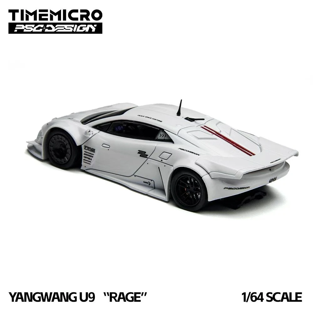 1/64 TimeMicro x PSC Design YangWang U9 "RAGE" (White) Diecast Car Model