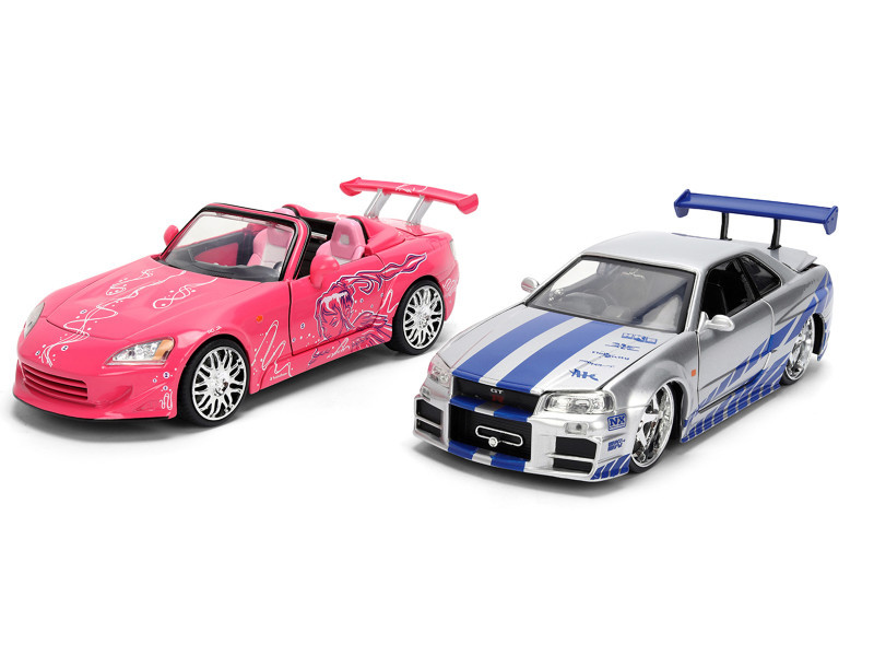 Brian's Nissan Skyline GT-R (R34) Silver Metallic with Blue