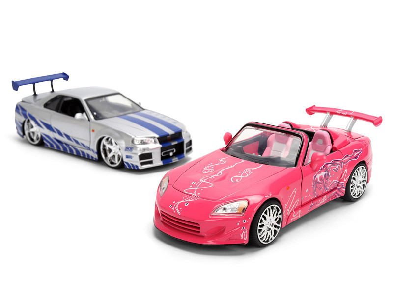 Brian's Nissan Skyline GT-R (R34) Silver Metallic with Blue