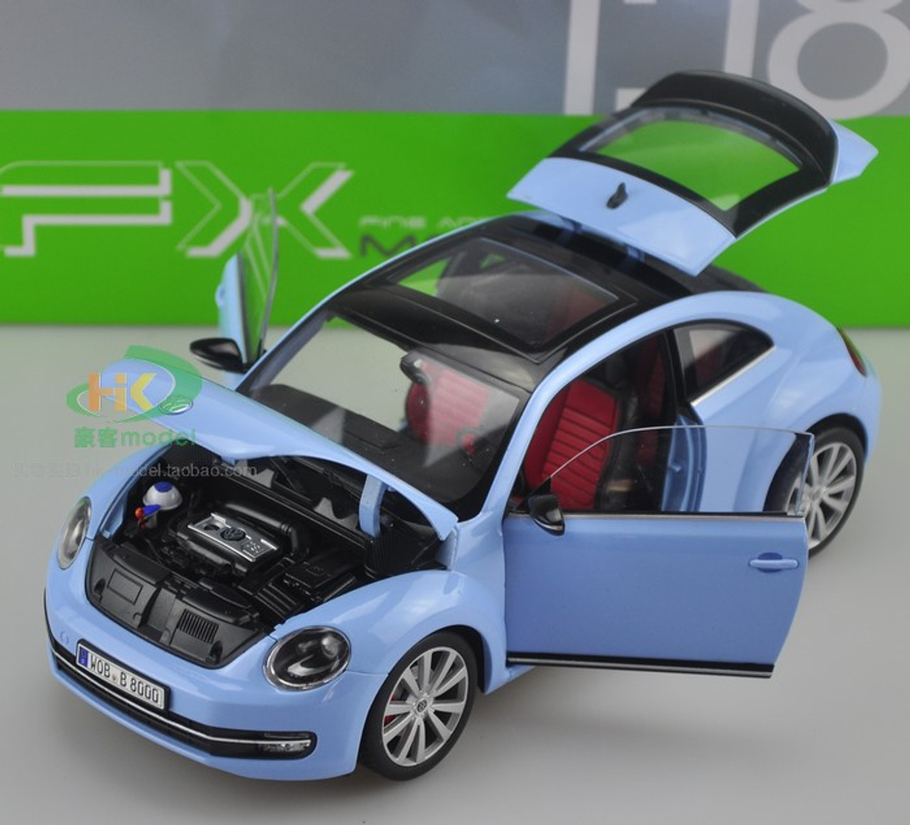 1/18 VOLKSWAGEN VW BEETLE (BLUE) DIECAST CAR MODEL - LIVECARMODEL.com