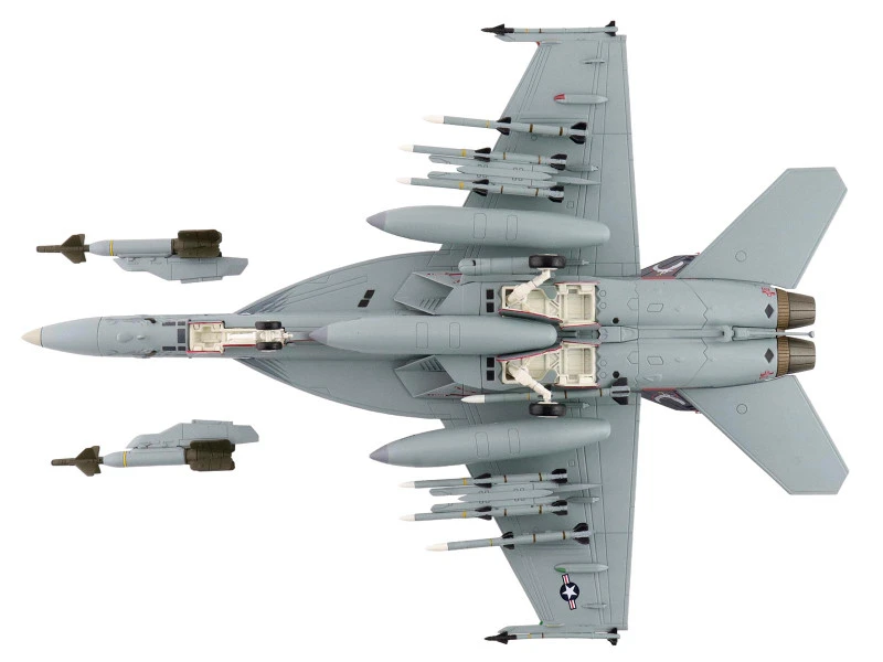 Boeing F/A-18E Super Hornet Fighter Aircraft "166817 VFA-136 Knighthawks USS Trumman" (2024) United States Navy "Air Power Series" 1/72 Diecast Model by Hobby Master
