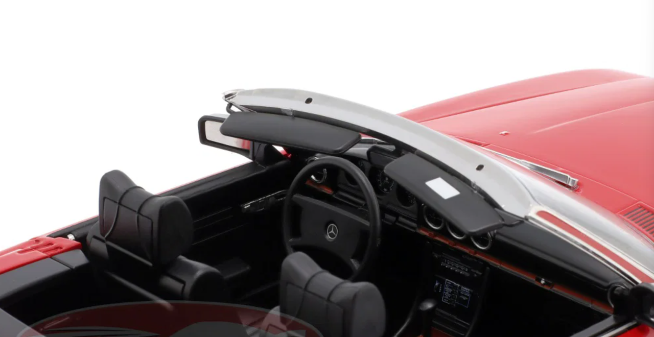 1/12 KK-Scale 1985 Mercedes-Benz 450SL (R107) EU Version (Red) Diecast Car Model
