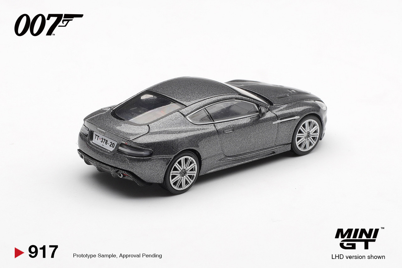 1/64 Mini GT Aston Martin DBS (Silver Grey) "Casino Royale" James Bond 007 Diecast Car Model