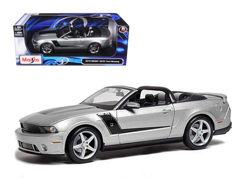 2010 Ford Mustang Convertible 427R Roush Edition Silver 1/18