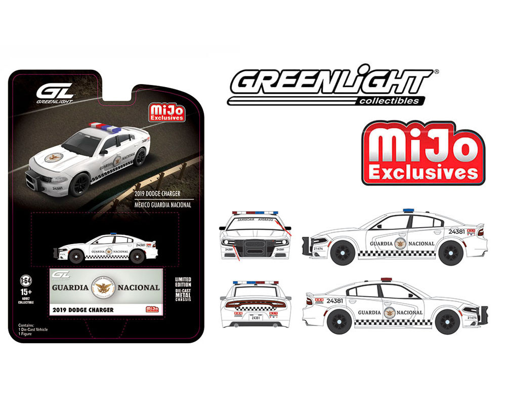 専用　③ 1/64 Greenlight 2019 Dodge Charger Police Mexico Guardia Nacional