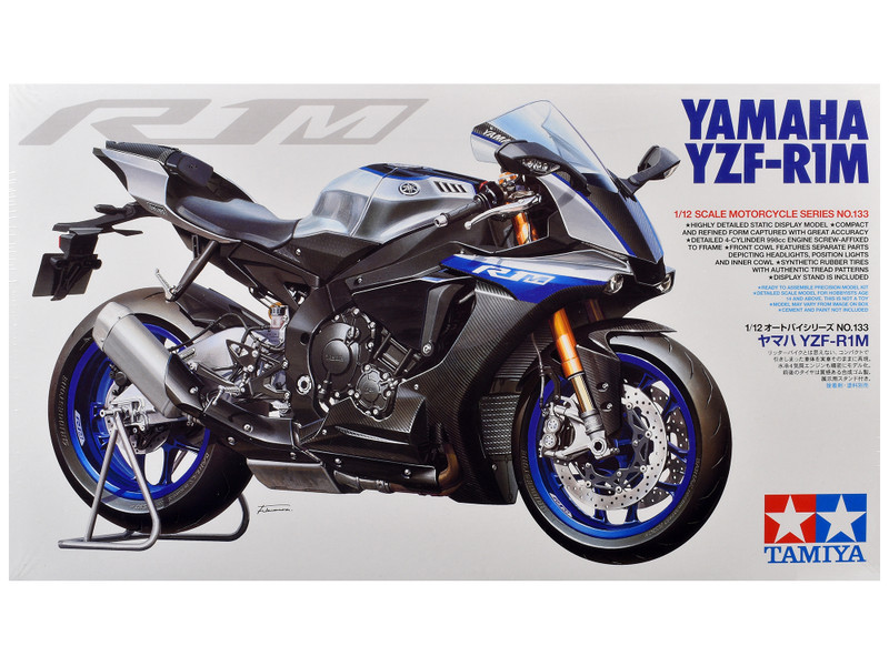 Model Kit Yamaha YZF-R1M Motorcycle 1/12 Scale Model by Tamiya