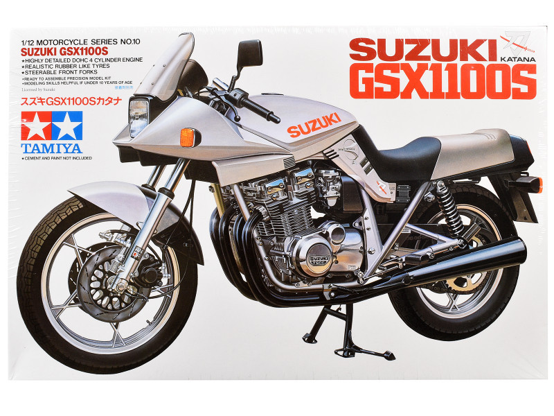 Model Kit Suzuki GSX1100S Katana Motorcycle 1/12 Scale Model by Tamiya
