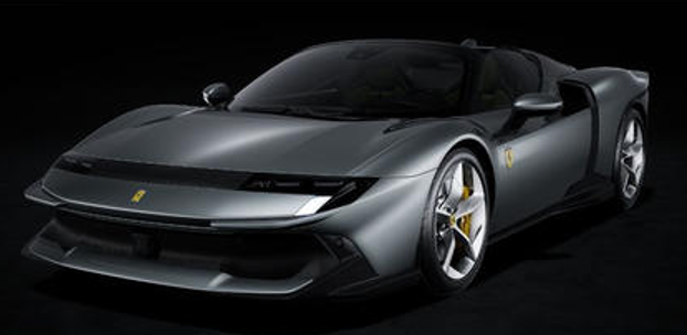 1/12 Looksmart Ferrari 849 Testarossa Spider (Grigio Competizione Grey) Car Model