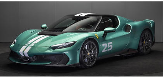 1/12 Looksmart Ferrari 296 Speciale (Verde Nurburgring Green with White Livery) Car Model