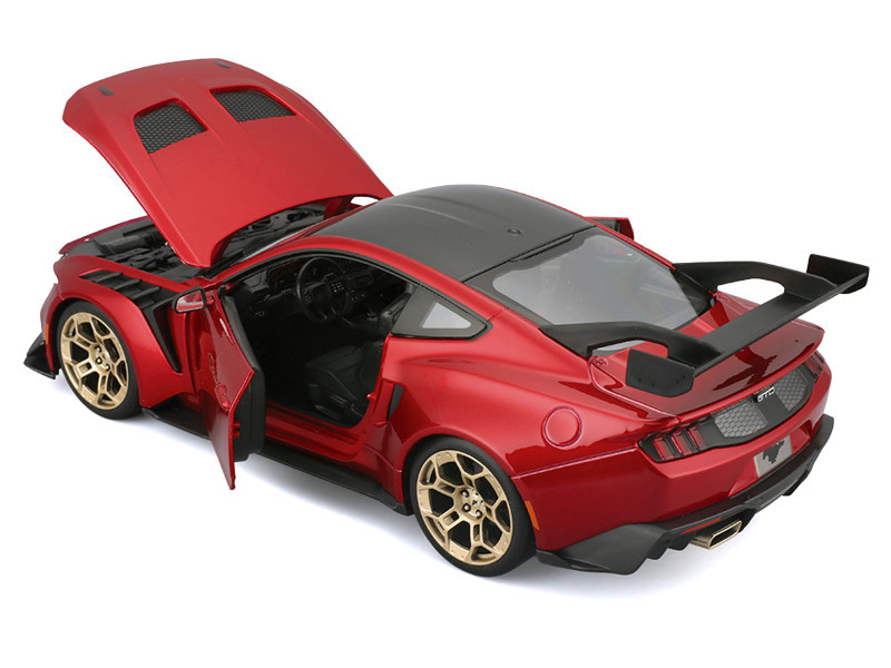 1/18 Maisto 2025 Ford Mustang GTD (Metallic Red) Diecast Car Model