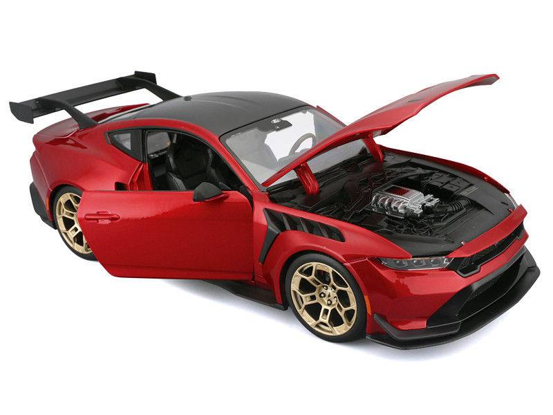 1/18 Maisto 2025 Ford Mustang GTD (Metallic Red) Diecast Car Model