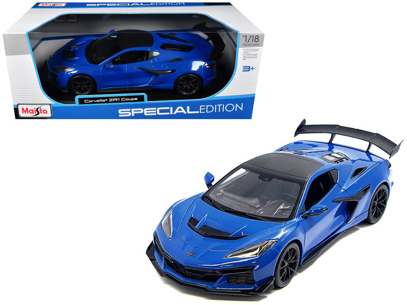 1/18 Maisto Chevrolet Corvette C8 ZR1 Coupe (Blue) Diecast Car Model