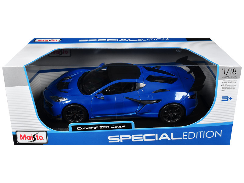 1/18 Maisto Chevrolet Corvette C8 ZR1 Coupe (Blue) Diecast Car