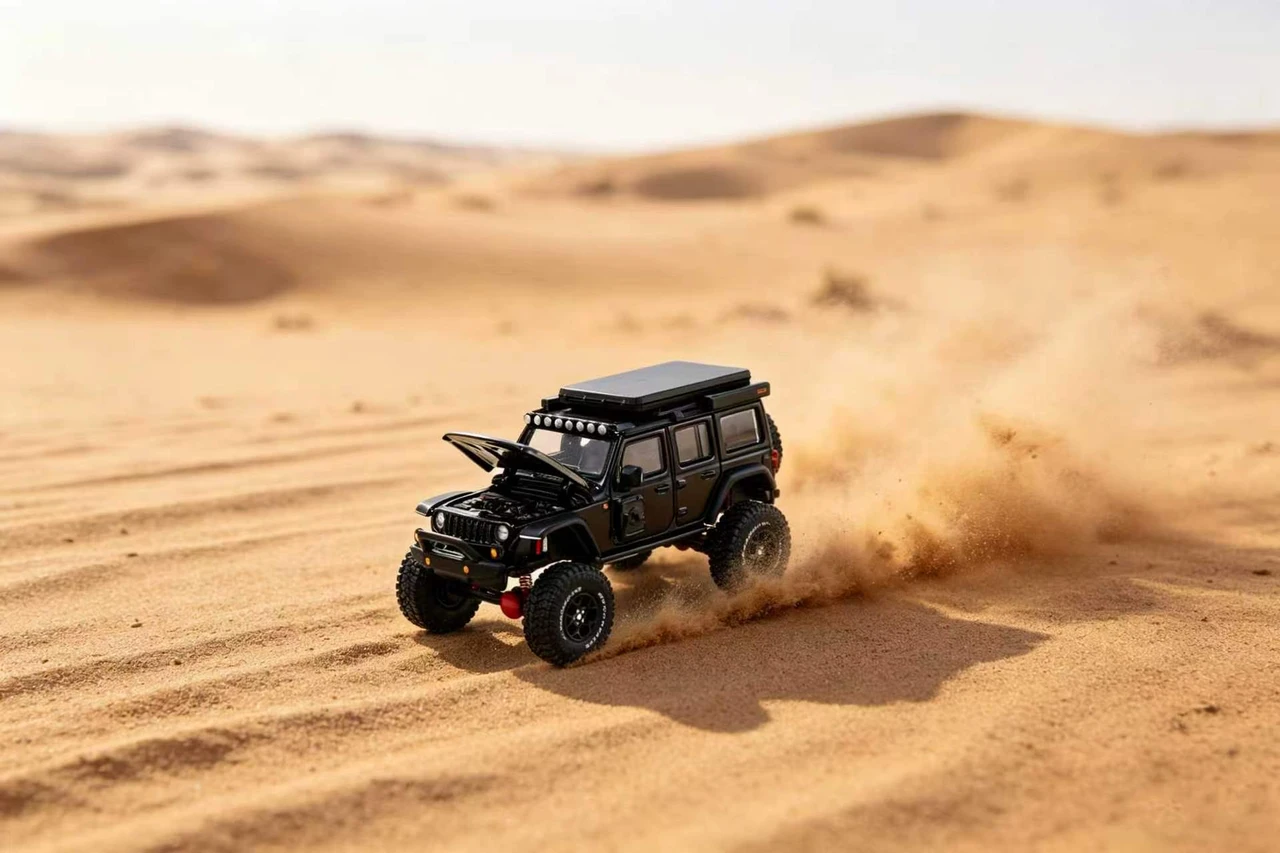 1/64 GCD Jeep Wrangler (Black) Diecast Car Model