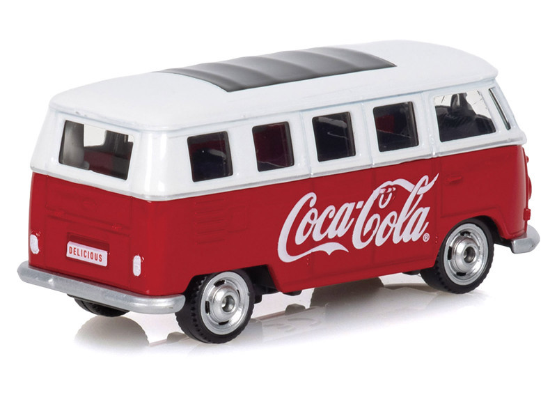 1963 Volkswagen Type 2 Van "Coca-Cola" Red and White 1/50 Diecast Model by Motorcity Classics