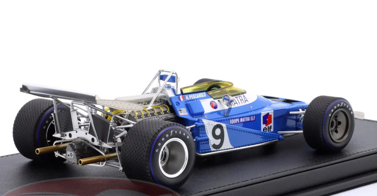 1/18 TopMarques 1970 Formula 1 Henri Pescarolo Matra MS120 #9 3rd Monaco GP Car Model