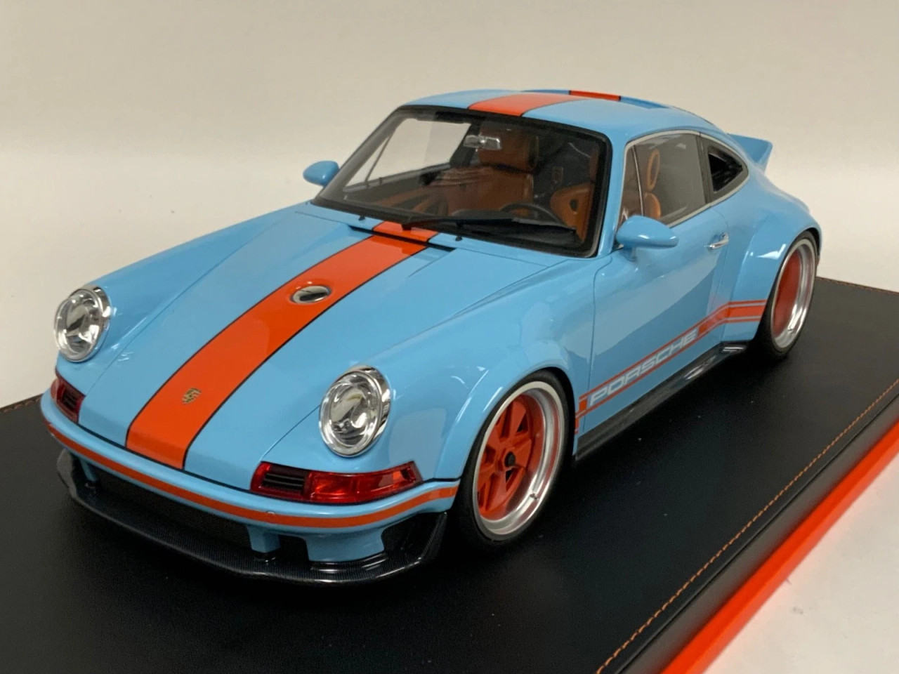 1/12 Ivy Porsche 911 964 Singer DLS (Gulf Blue) Car Model with Opening Rear Bonnet Limited 25 Pieces