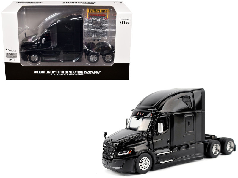 1/64 Diecast Masters 2025 Freightliner Cascadia Gen-5 ('2025) Tractor (Night-Shift Black) Diecast Model