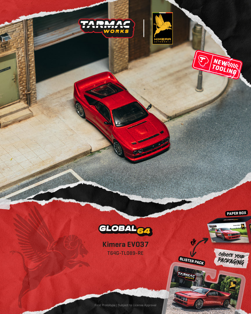 1/64 Tarmac Works Lancia 037 Group B Rally Car Reimagined Kimera