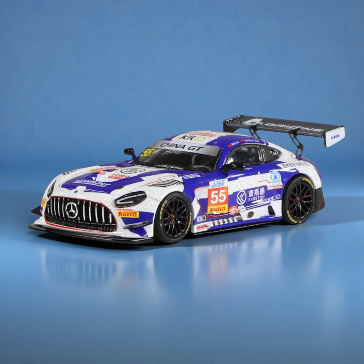 1/64 NZG 2026 Mercedes-AMG GT3 Origine Motorsport China GT Cup #55 Car Model