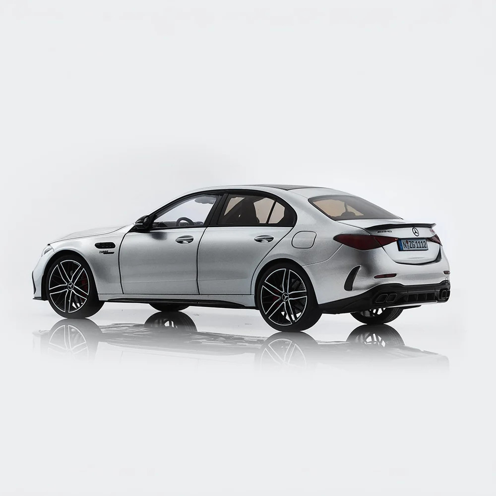 1/18 NZG Mercedes-AMG C 63 S E Performance (Hightech Silver) Diecast Car Model