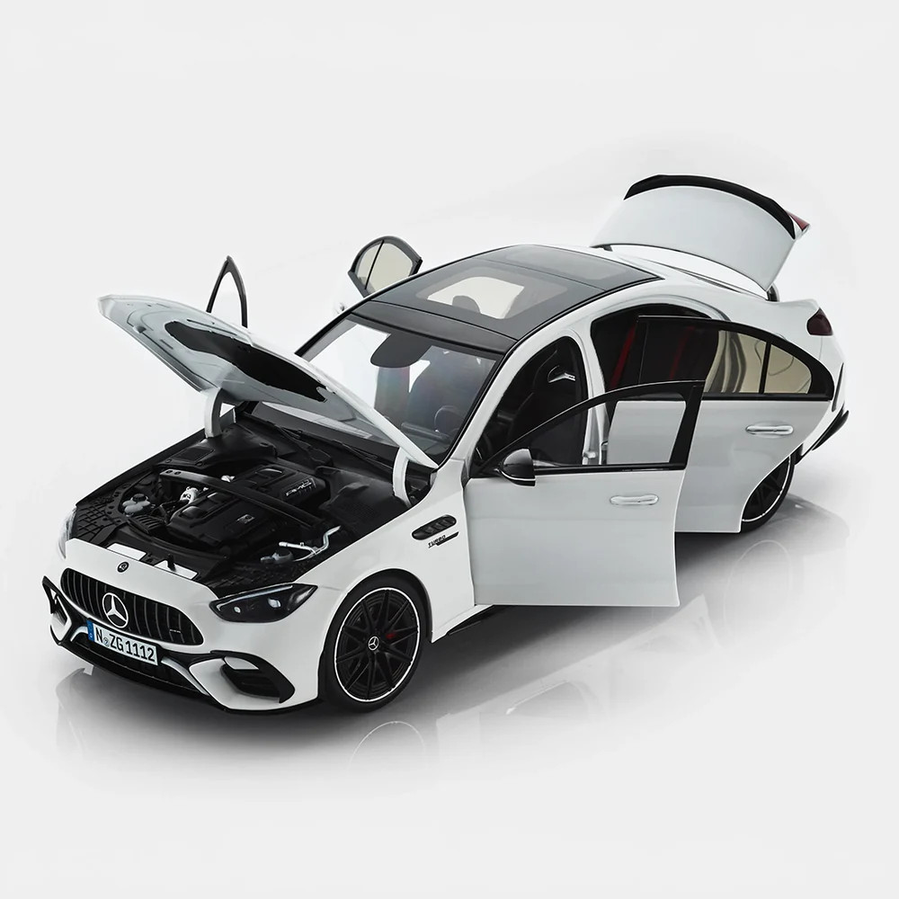 1/18 NZG Mercedes-AMG C 63 S E Performance (Opalith White) Diecast