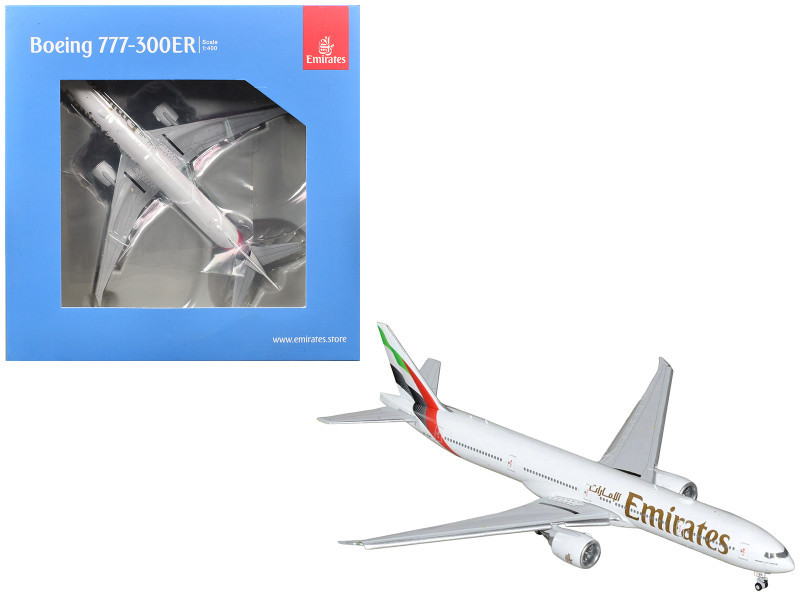 Boeing 777-300ER Commercial Aircraft with Flaps Down 