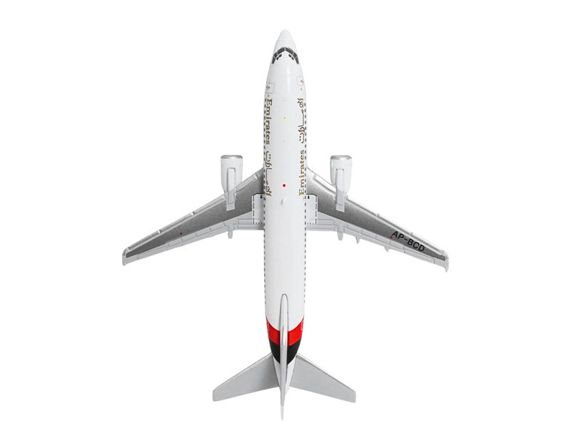 Boeing 737-300 Commercial Aircraft "Emirates Airlines" (AP-BCD) White with Striped Tail 1/400 Diecast Model by GeminiJets