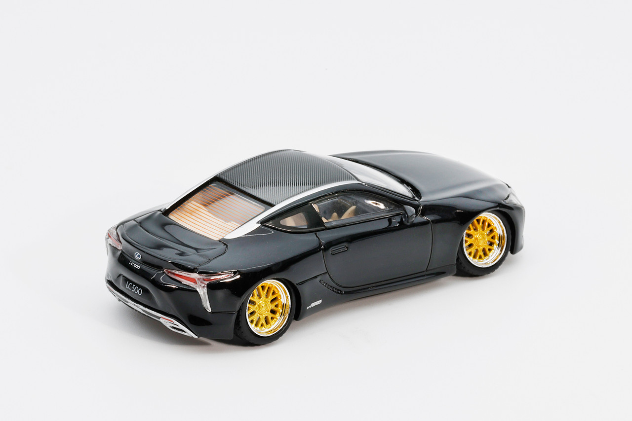 1/64 GCD X enchery Lexus LC500 Hellaflush Lowrider (Gloss Black