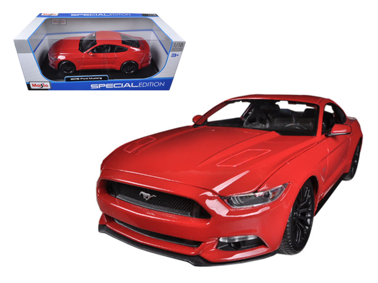 1/18 Maisto 2015 Ford Mustang GT 5.0 (Red) Diecast Car Model