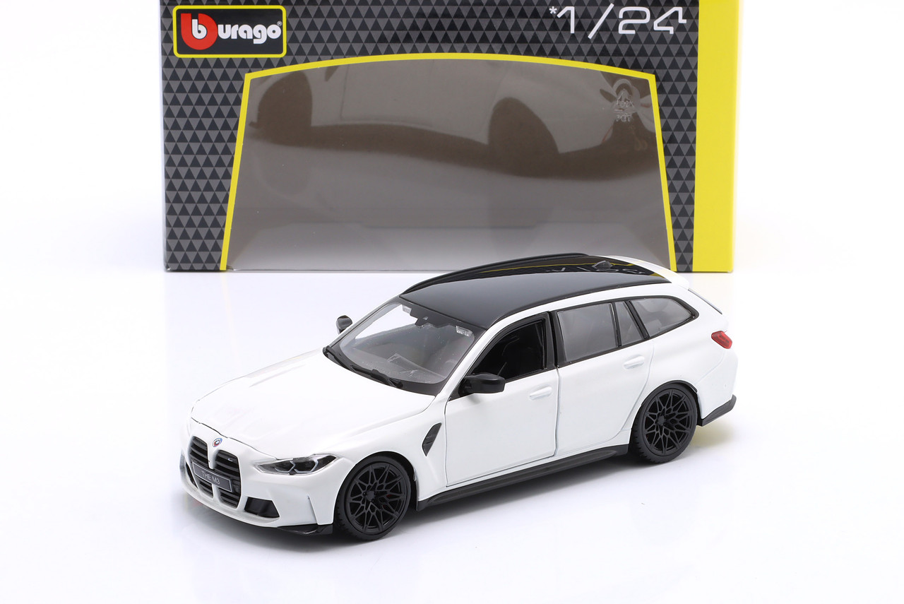 1/24 BBurago 2023 BMW M3 Touring G81 (White) Diecast Car Model