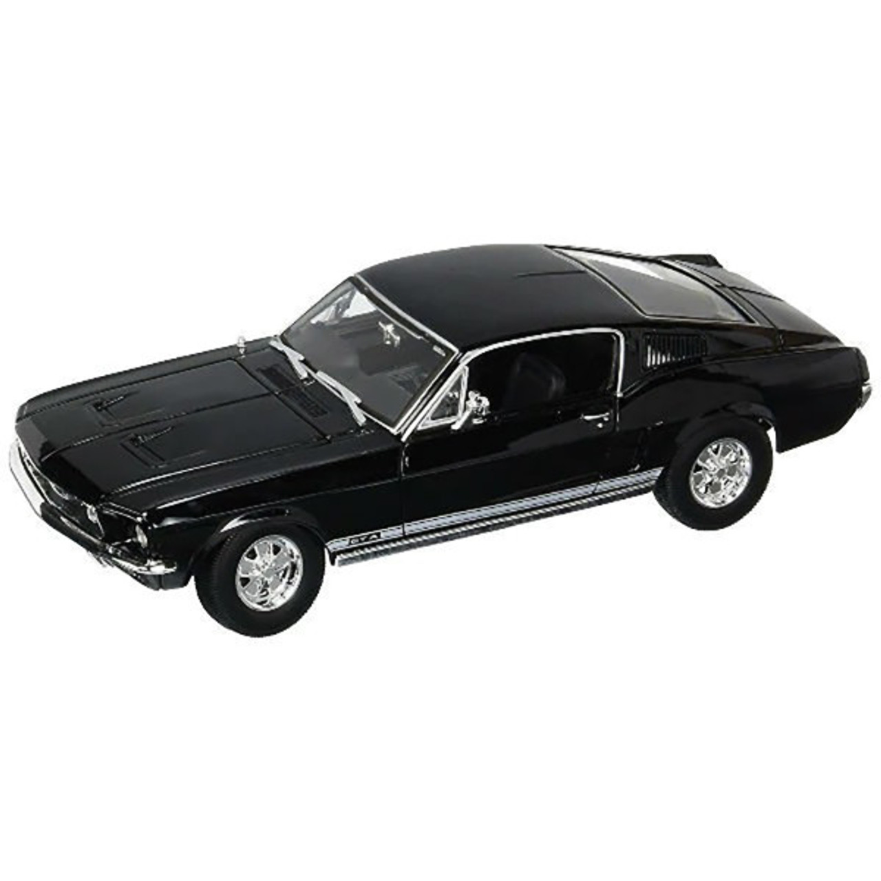 1/18 Maisto 1967 Ford Mustang GTA Fastback (Black) Diecast Car Model