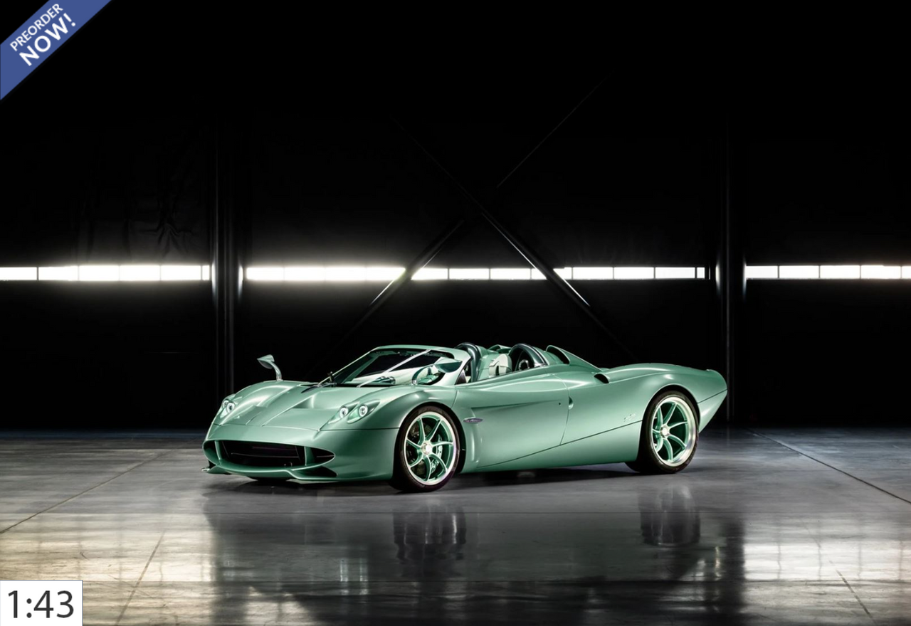 1/43 BBR Pagani Huayra Codalunga Speedster (Green) Car Model