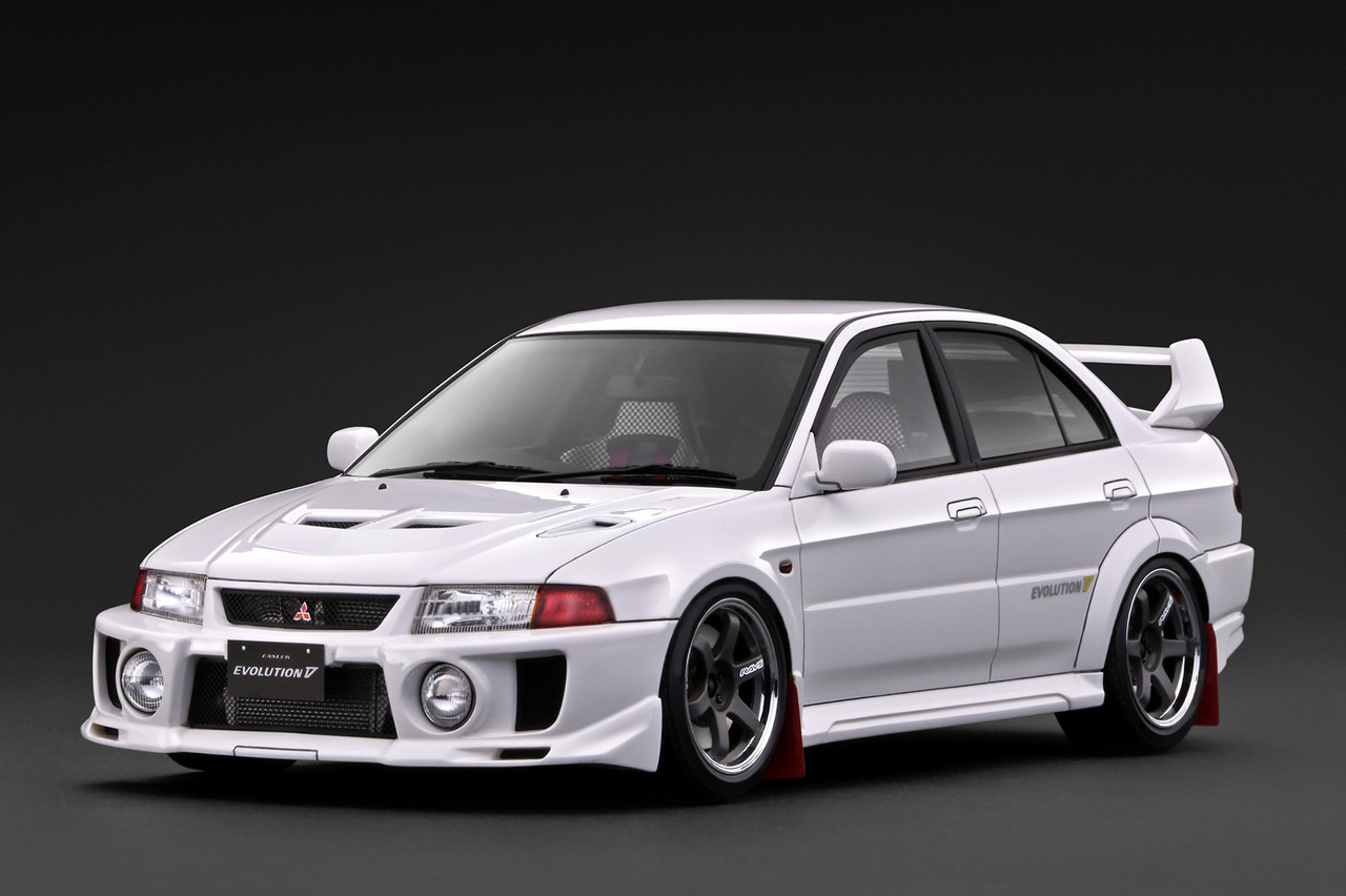 わ*た様 ignition model Mitsubishi Lancer Ev 1/18 Ignition Model Mitsubishi Lancer Evolution V (CP9A) (White