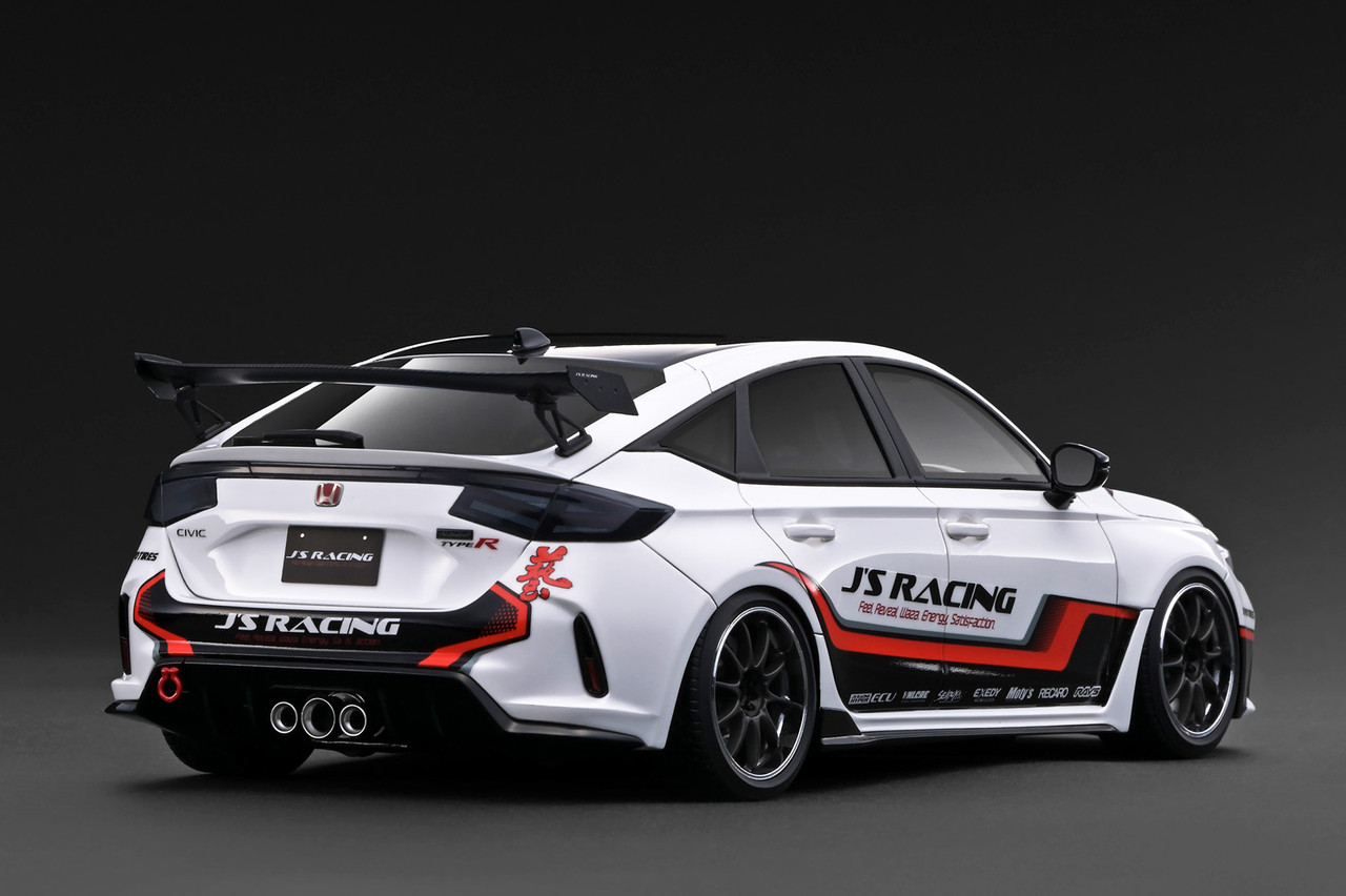 1/18 Ignition Model Honda Civic Type-R J‘S Racing (FL5) (White) Car Model