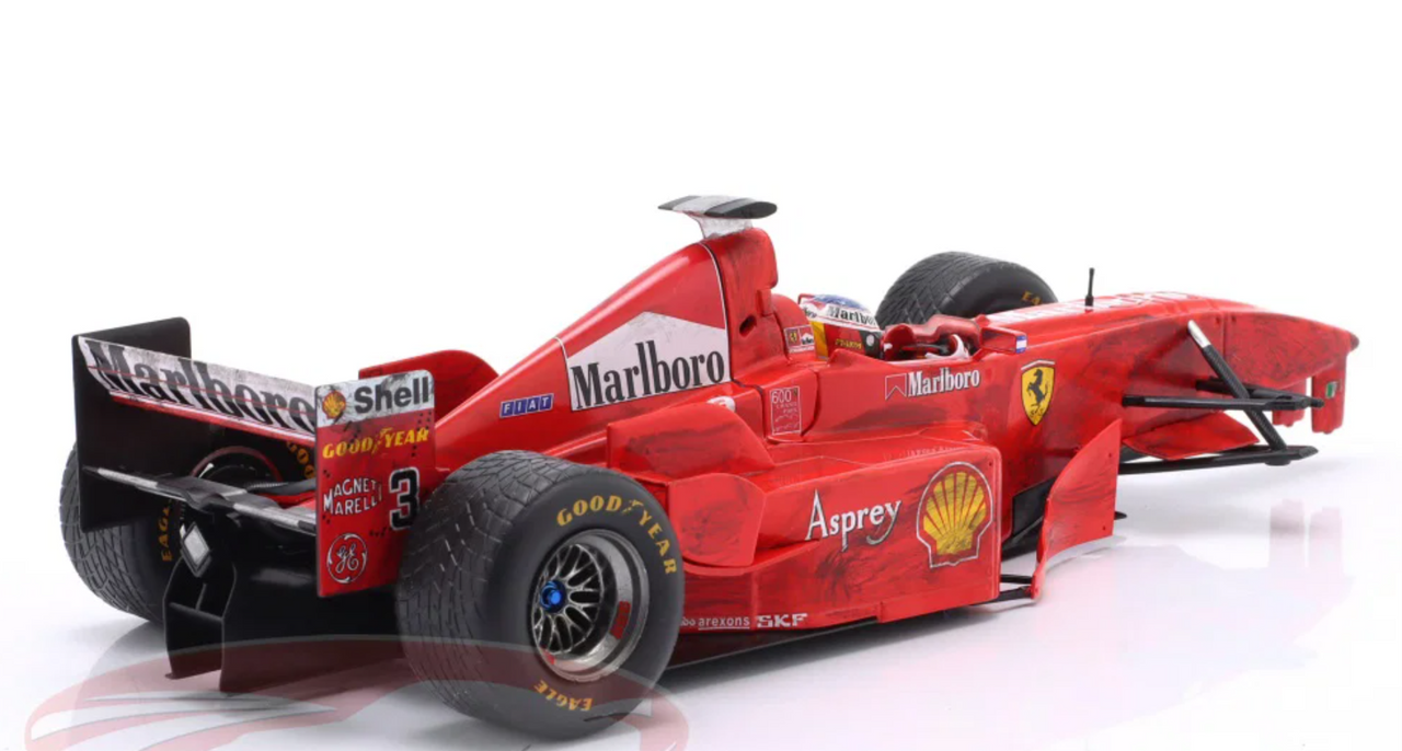 1/18 Werk83 1998 Michael Schumacher Ferrari F300 3 Wheeler #3 Belgium GP Diecast Car Model