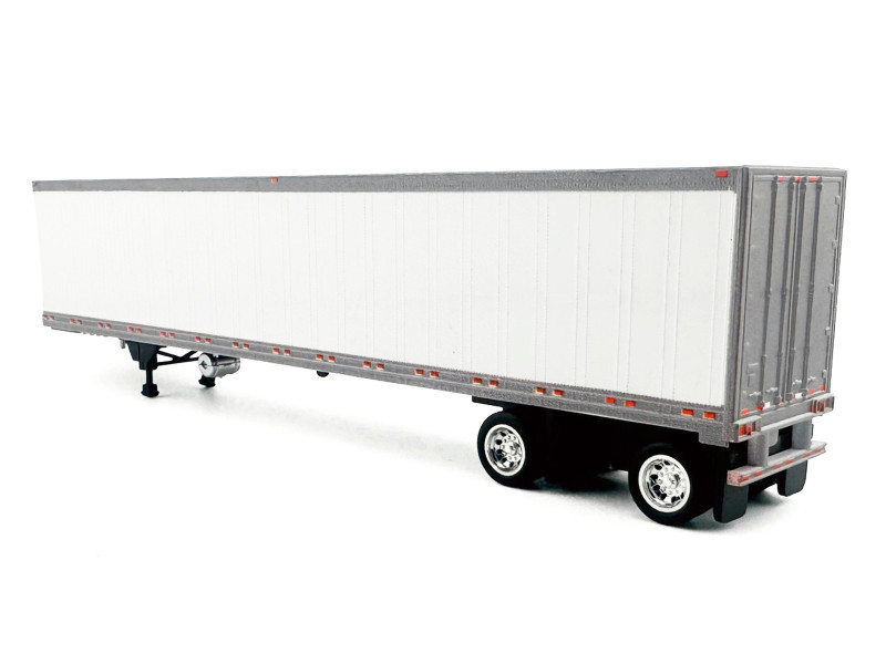 53' Spread Axle Refrigerated Trailer White 1/87 (HO) Plastic Model Car by HO Logistics