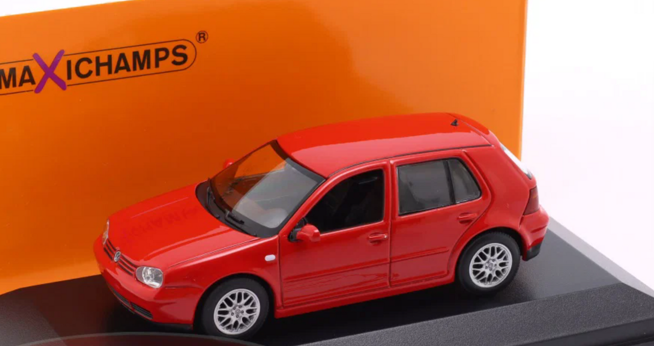 1/43 Minichamps 1999 Volkswagen VW Golf IV (Red) Diecast Car Model