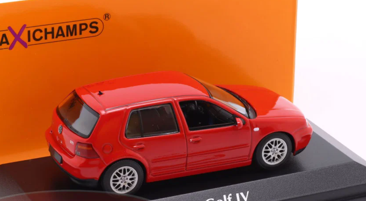 1/43 Minichamps 1999 Volkswagen VW Golf IV (Red) Diecast Car Model