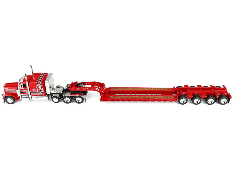 1/64 First Gear Peterbilt Model 379 Anty Trucking & Rigging with 63” Flat Top Sleeper & Fontaine MagnitudeTM Lowboy Trailer with Fliptail Diecast Model