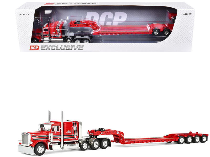 1/64 First Gear Peterbilt Model 379 Anty Trucking & Rigging with 63” Flat Top Sleeper & Fontaine MagnitudeTM Lowboy Trailer with Fliptail Diecast Model