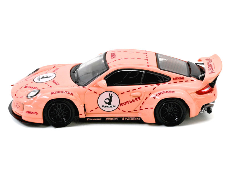1/64 Inno Porsche 911 (997) Pandem Pink Pig Diecast Car Model