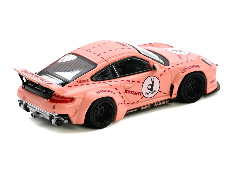 1/64 Inno Porsche 911 (997) Pandem Pink Pig Diecast Car Model